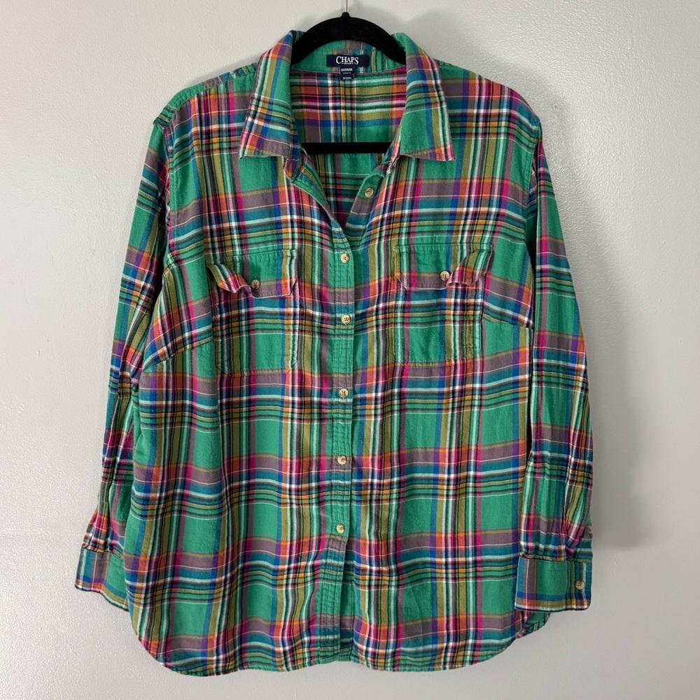 Chaps Plaid Button-up Shirt
